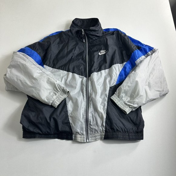 Nike Other - Vintage Nike Windbreaker Color Block Full Zip Lightweight Jacket Mens Size XL